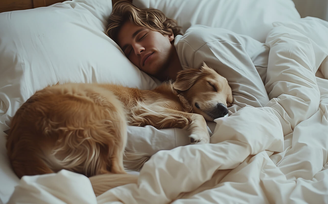Should your dog sleep in your bed? Pros and cons